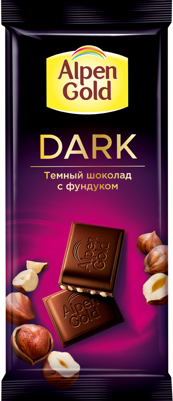 Шоколад Alpen Gold темный с фундуком, 85 г - фото №10