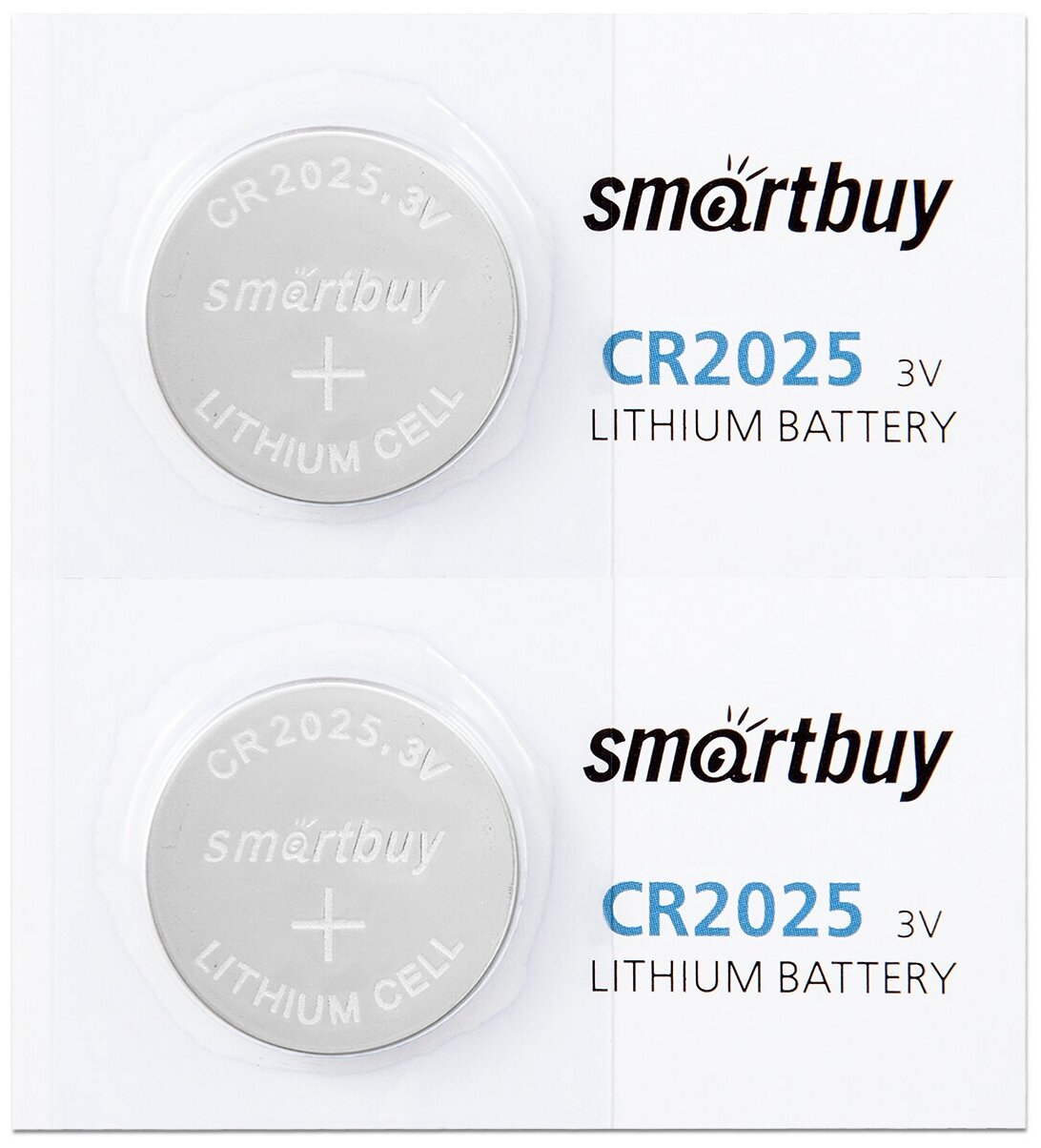 Батарейка CR2025 3V SmartBuy blister, упаковка 2 шт.