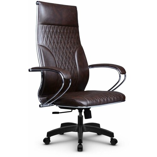 Компьютерное офисное кресло Metta L 1с 44В/К, Топган, осн. 17831, Темно-коричневое