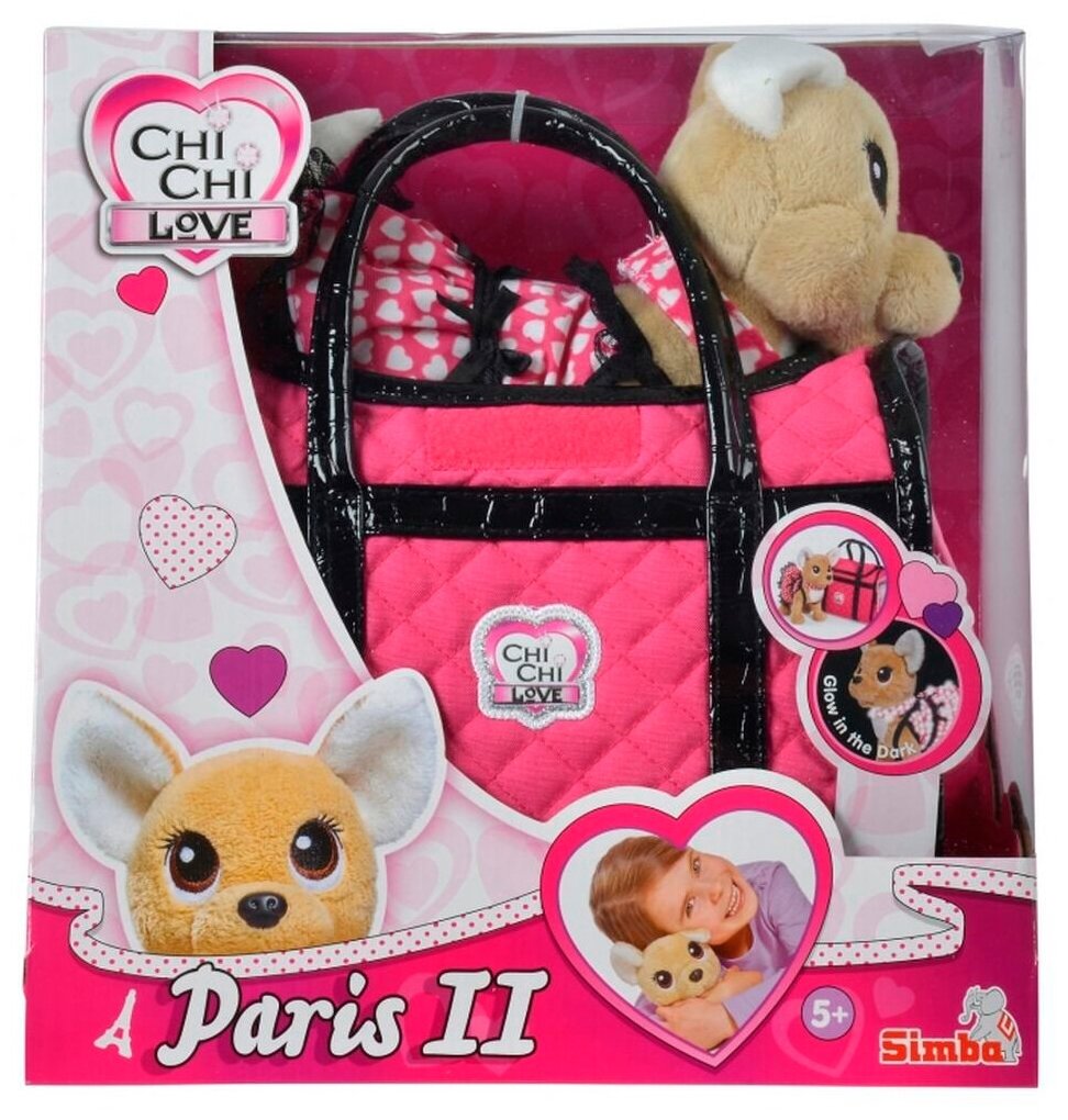 Мягкая игрушка Chi-Chi Love Paris 2 Собачка в платье 20 см - фото №3