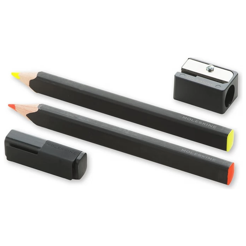 Moleskine Флуоресцентные карандаши Highlighter Pencil Set, 2 цвета, EW2PSFN12, 2 шт.