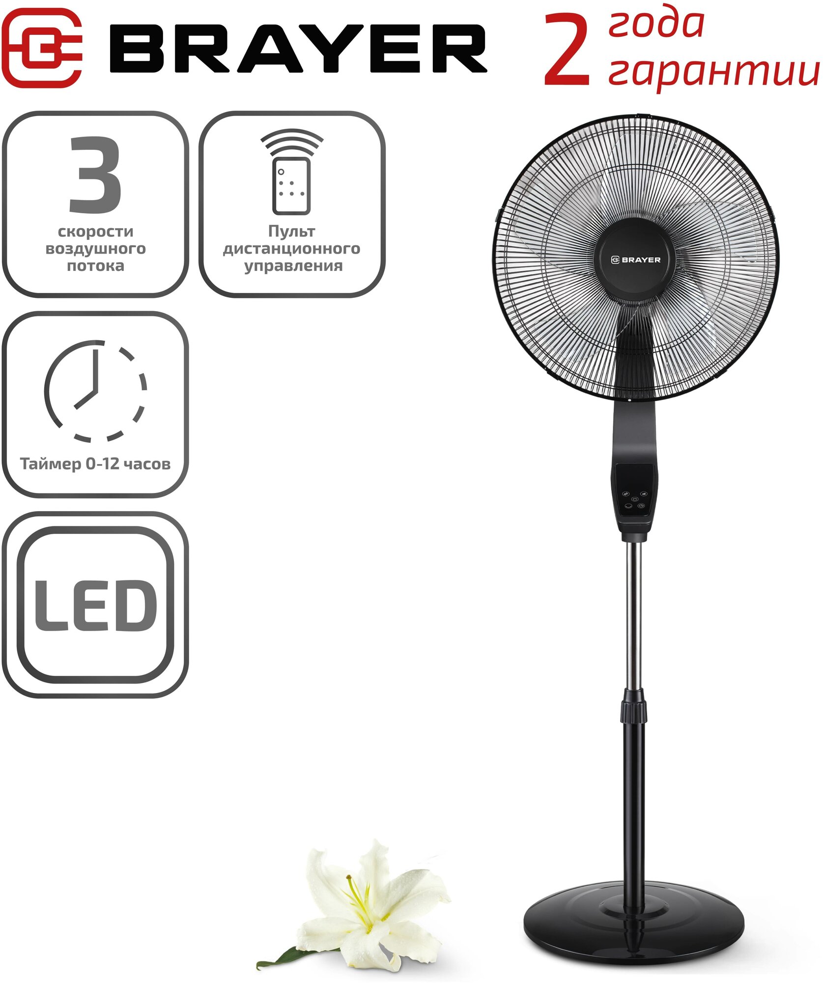 фото Колонный вентилятор BRAYER BR4971