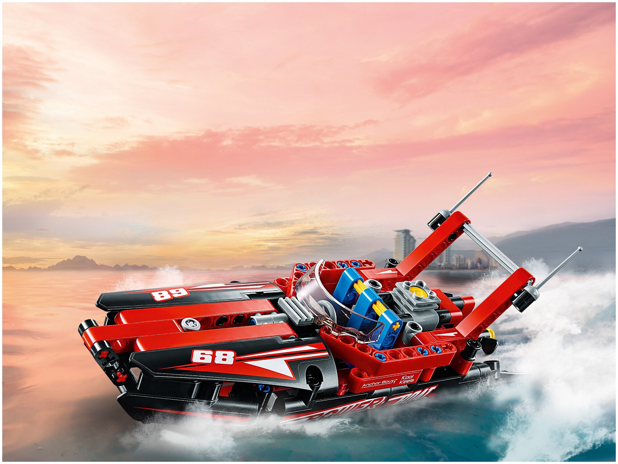 Lego Technic 42089 Моторная лодка Конструктор - фото №4