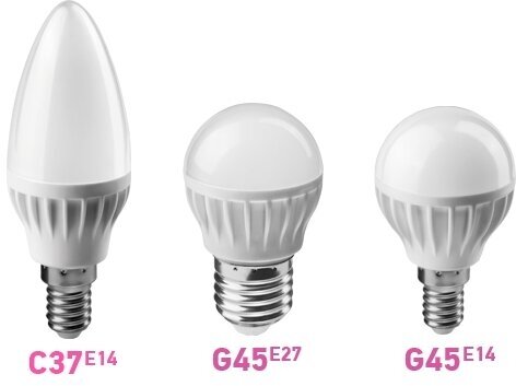 Лампа светодиодная 6W OLL-G45 220-240В E14 4000K 470ЛМ 45Х78 шарик онлайт