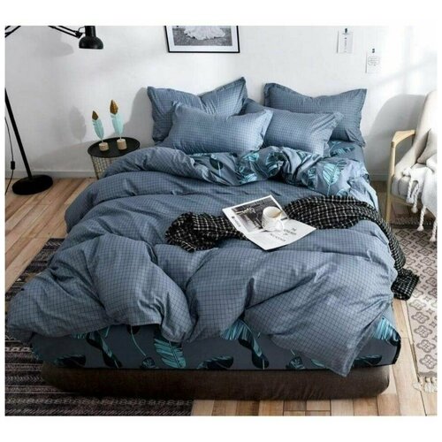 Комплект постельного белья FUANNA, Евро, Сатин, наволочки 70х70 (2шт) 50х70 (2шт),пододеяльник на молнии