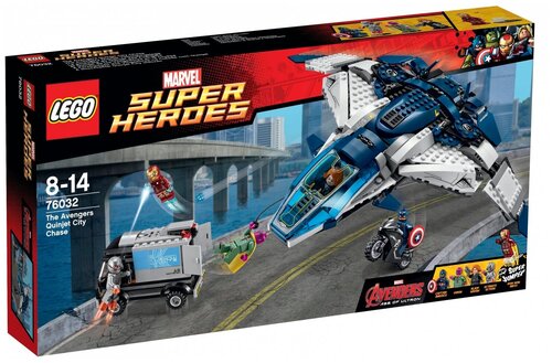 LEGO Marvel Super Heroes 76032 Городская погоня на Квинджете Мстителей, 722 дет.