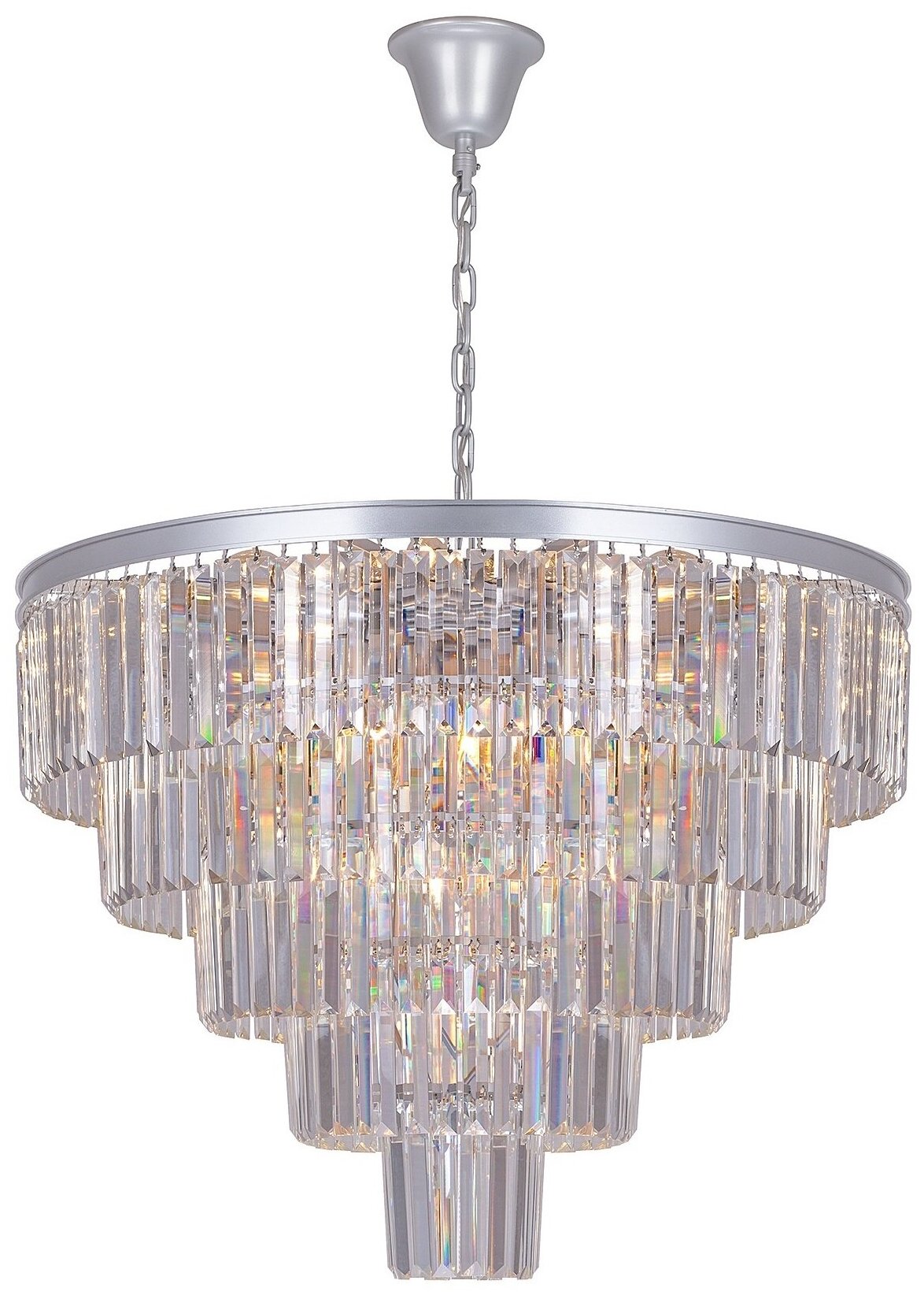 Люстра Mak-interior Odeon 5 rings silver — фото 1