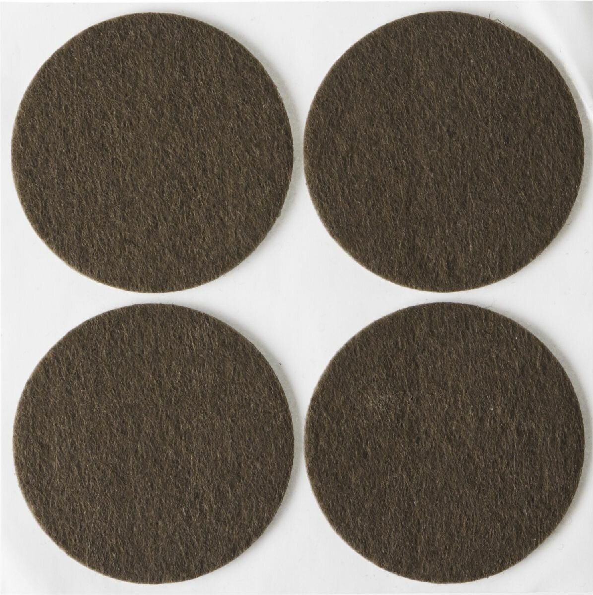 Мебельные накладки STAYER Comfort самоклеящиеся фетровые d 50 мм 4 шт. коричневые (40910-50)