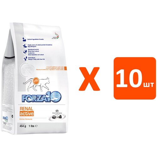 FORZA10 CAT RENAL ACTIVE для взрослых кошек при хронической почечной недостаточности (0,45 кг х 10 шт)