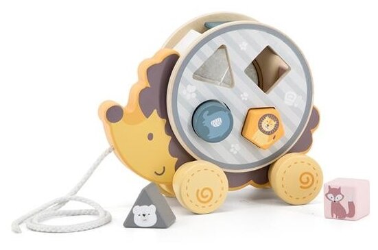 Каталка-сортер Viga Toys PolarB Ежик (44025) - фото №1