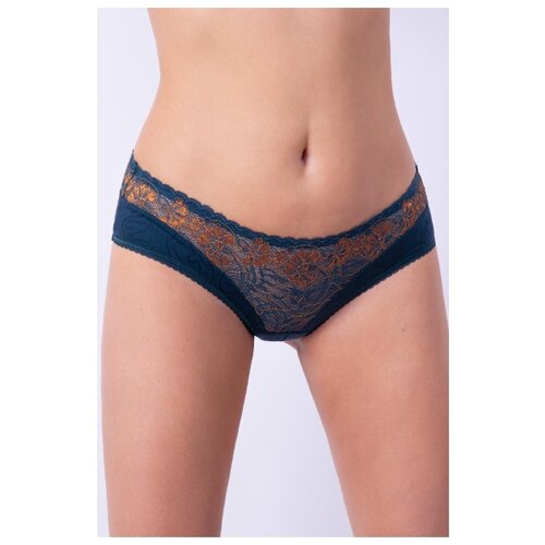 фото Milavitsa трусы брифы средней посадки с кружевом васильки, размер 102, эльдорадо