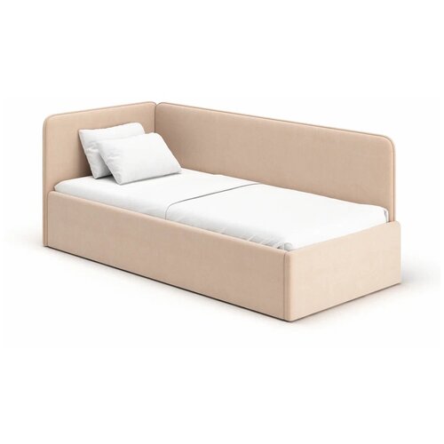 Кровать Romack Leonardo (160x70см,) цвет бежевый, угловая кроватка, с ящиком для белья