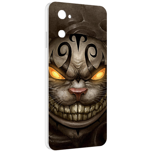 Чехол MyPads злой котик с желтыми глазами для UleFone Note 12 / Note 12P задняя-панель-накладка-бампер