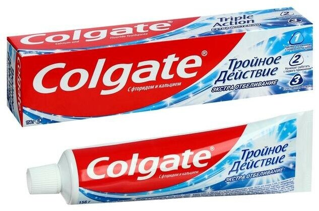 Colgate Зубная паста Colgate «Тройное действие», экстра отбеливание, 100 мл