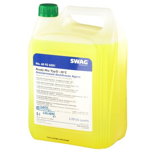 Антифриз SWAG Ready Mix -30 °C Зеленый 5 л