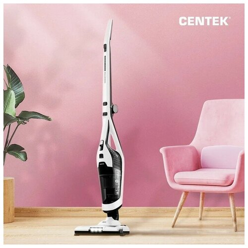 Пылесос вертикальный Centek CT-2567 беспроводной 350150 Вт 06 л бело-черный 2132800₽