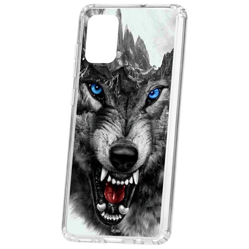 фото Чехол на samsung galaxy a71 kruche print волк