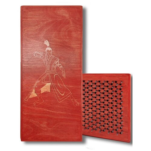 фото Доска садху с динамическими гвоздями, самурай - 351 шаг 10мм красная goodwood