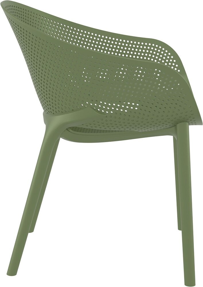 Пластиковое кресло Sky Pro, Siesta Contract, оливковый - фотография № 3
