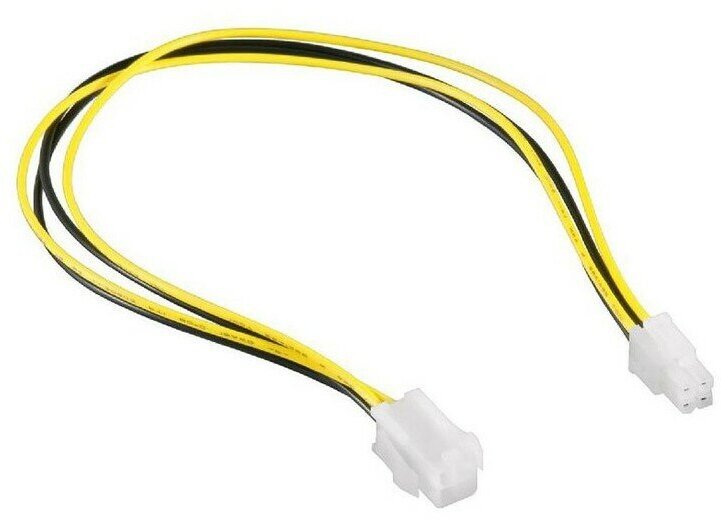 Кабель удлинитель питания ATX 4-Pin M/F, длина 0,3м Cablexpert CC-PSU-7