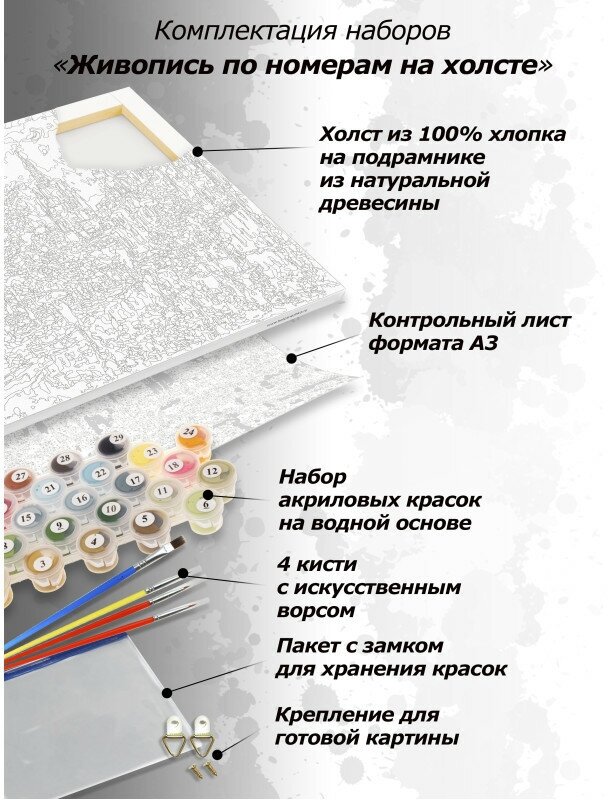 Живопись на холсте "Новодевичий монастырь", 40х50 см (019-AB) Белоснежка - фото №3