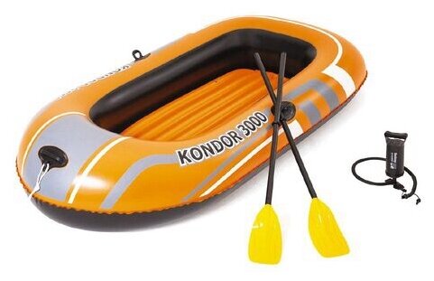 Bestway Надувная лодка Hydro-Force Raft Set 232х115 см с вёслами и насосом 61102 BW