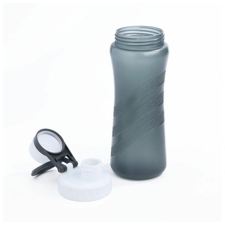 Бутылка для воды, объем 500 мл, размер 20,2 х 7,5 х 6,7 см, цвет серый - фотография № 10