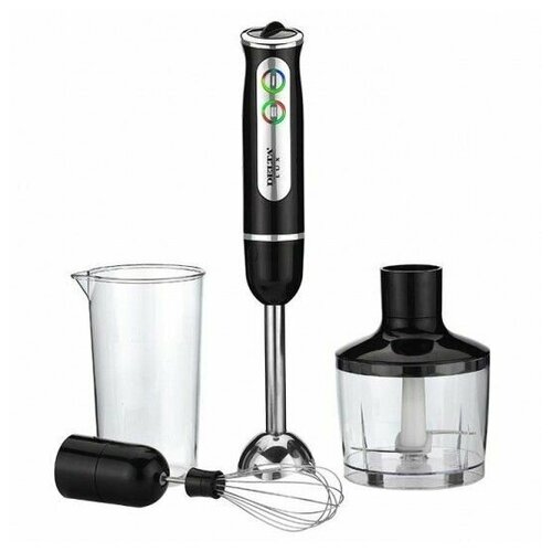 Блендер погружной 800вт 4 предмета чаша 860мл стакан 600мл турбо металлическая нога нож нержавеющая сталь Дельта DL-7039 В 444300₽