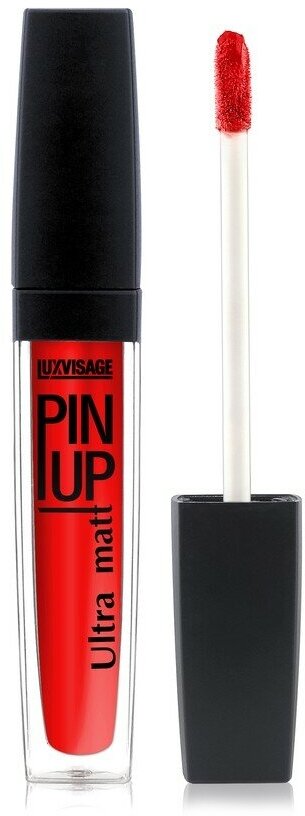 Блеск для губ `LUXVISAGE` `PIN UP` ULTRA MATT матовый тон 29 red flower