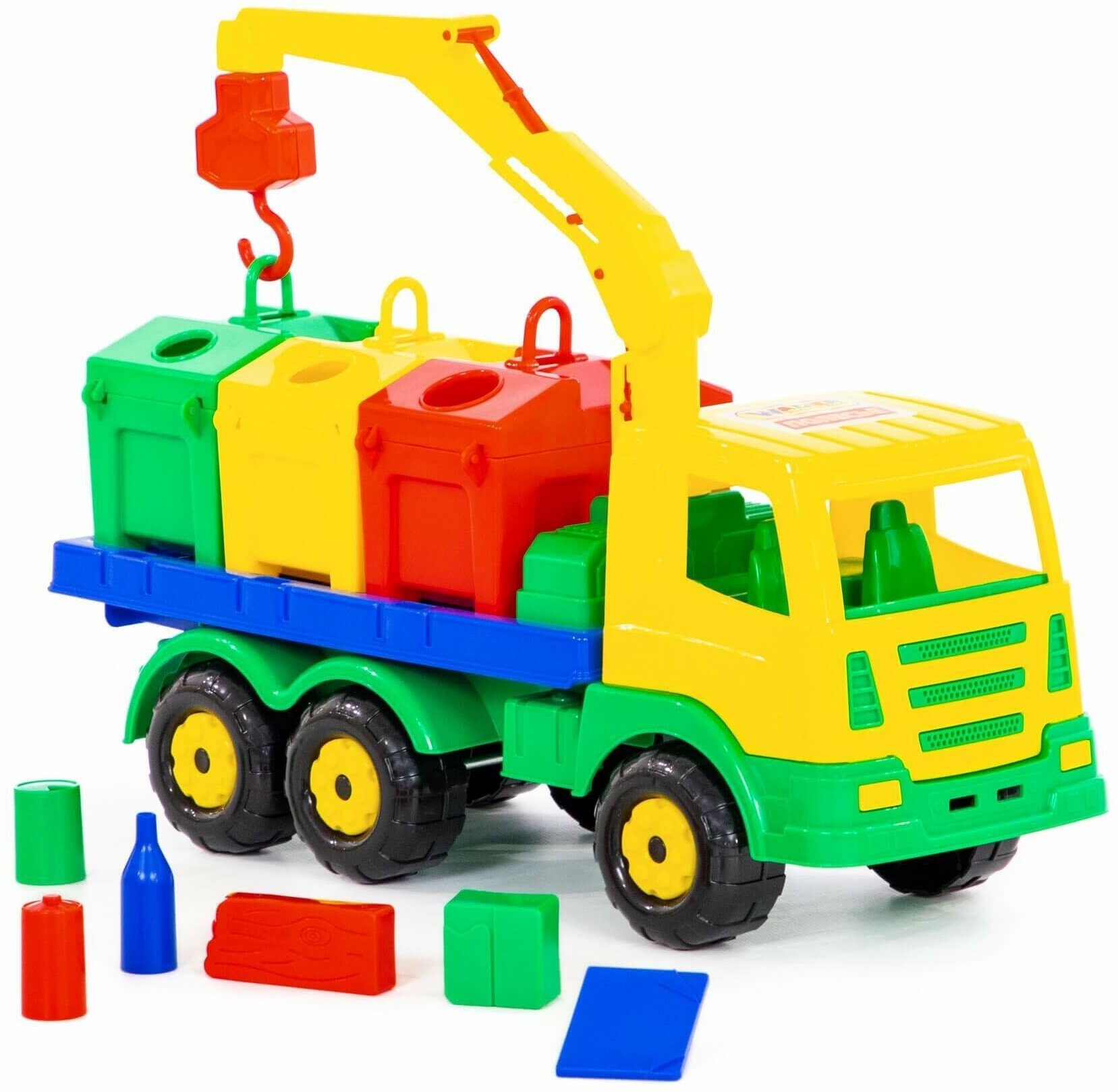 Машинка Полесье, контейнеровоз, 42 см — фото 1