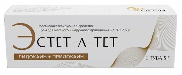 Эстет-а-тет крем д/мест. и нар. прим., 2,5%+2,5%, 5 г