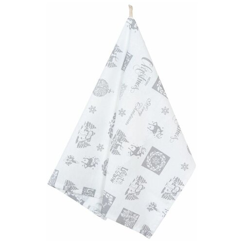 фото Guten morgen полотенце christmas кухонное 45х60 см серый