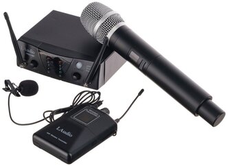 PRO2-MP Двухканальная радиосистема с ручным передатчиком и петличкой, LAudio