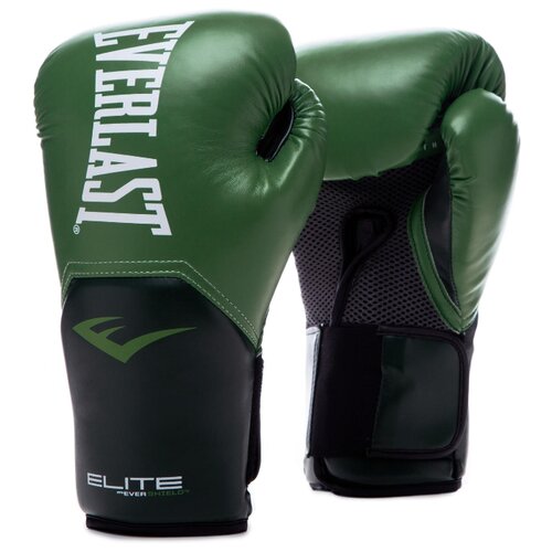 фото Боксерские перчатки everlast elite prostyle зелeный 14 oz