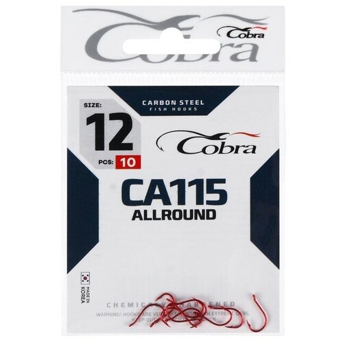 крючки cobra allround сер ca117 разм 012 Крючки Cobra ALLROUND сер. CA115 разм. 012 10шт.