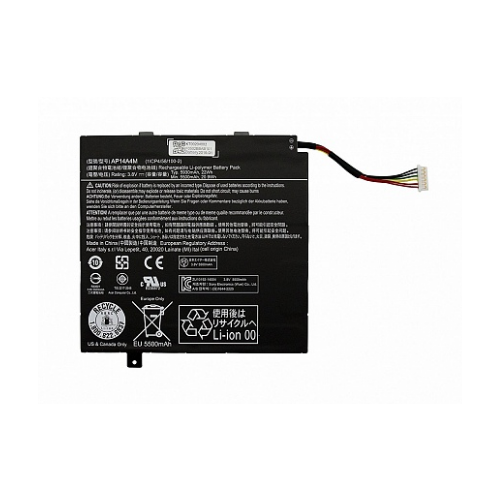 аккумулятор для ноутбука gigabyte ultrabook u21md gng e20 7 4v 5300mah 39 22wh Аккумулятор для Acer Swith 10 SW5, Switch 10e SW3, Iconia Tab 10 A3-20, A3-30 (AP14A4M), 22Wh, 3.8V