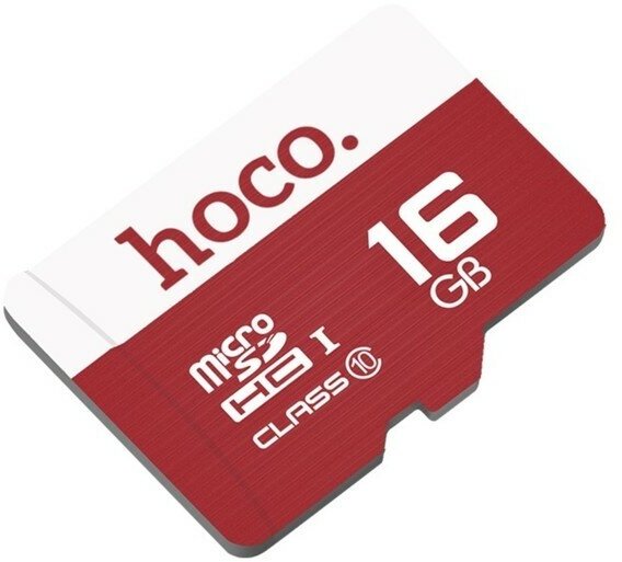 Карта памяти Hoco microSD, 16 Гб, SDHC, UHS-1, V10, класс 10