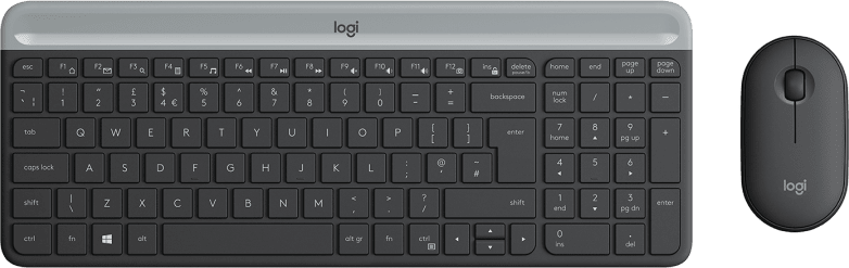 Клавиатура+мышь LOGITECH Slim Wireless Keyboard and Mouse Combo MK470 GRAPHITE