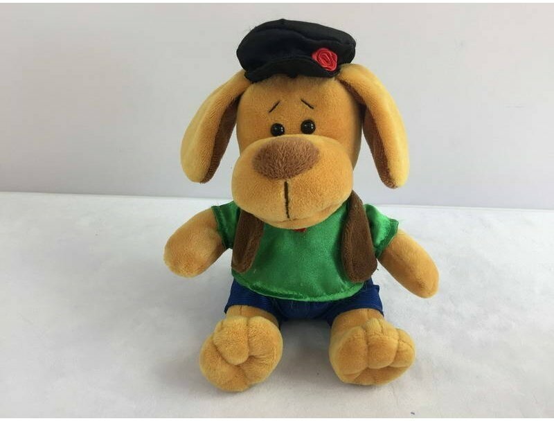 Мягкая игрушка Teddy Собака в кепке, 15 см - фото №4