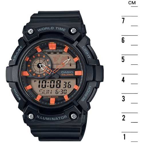 Наручные часы CASIO AEQ-200W-1A2, черный