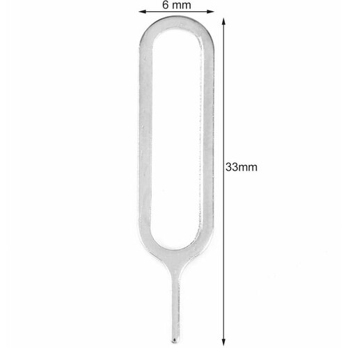 Металлическая иголка-ключик для вскрытия слота sim карты