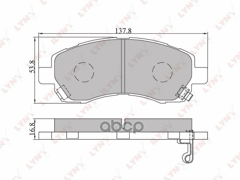 Колодки Тормозные Дисковые | Перед | LYNXauto арт. BD7105
