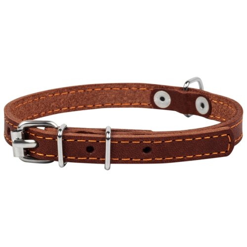 фото Ошейник collar одинарный 0003 27-35 см коричневый