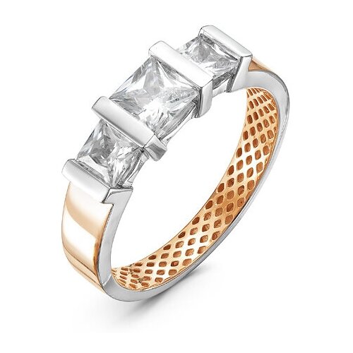 фото Золотое кольцо кюз del'ta dдф110060 с фианитом diamant-online