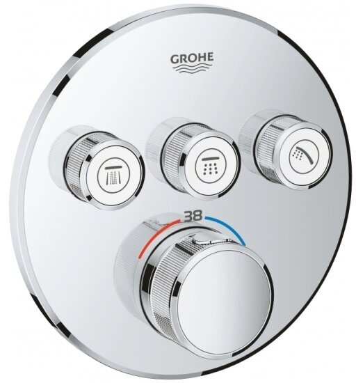 Внешняя панель термостата Grohe Grohtherm SmartControl на 3 выхода (29121000)