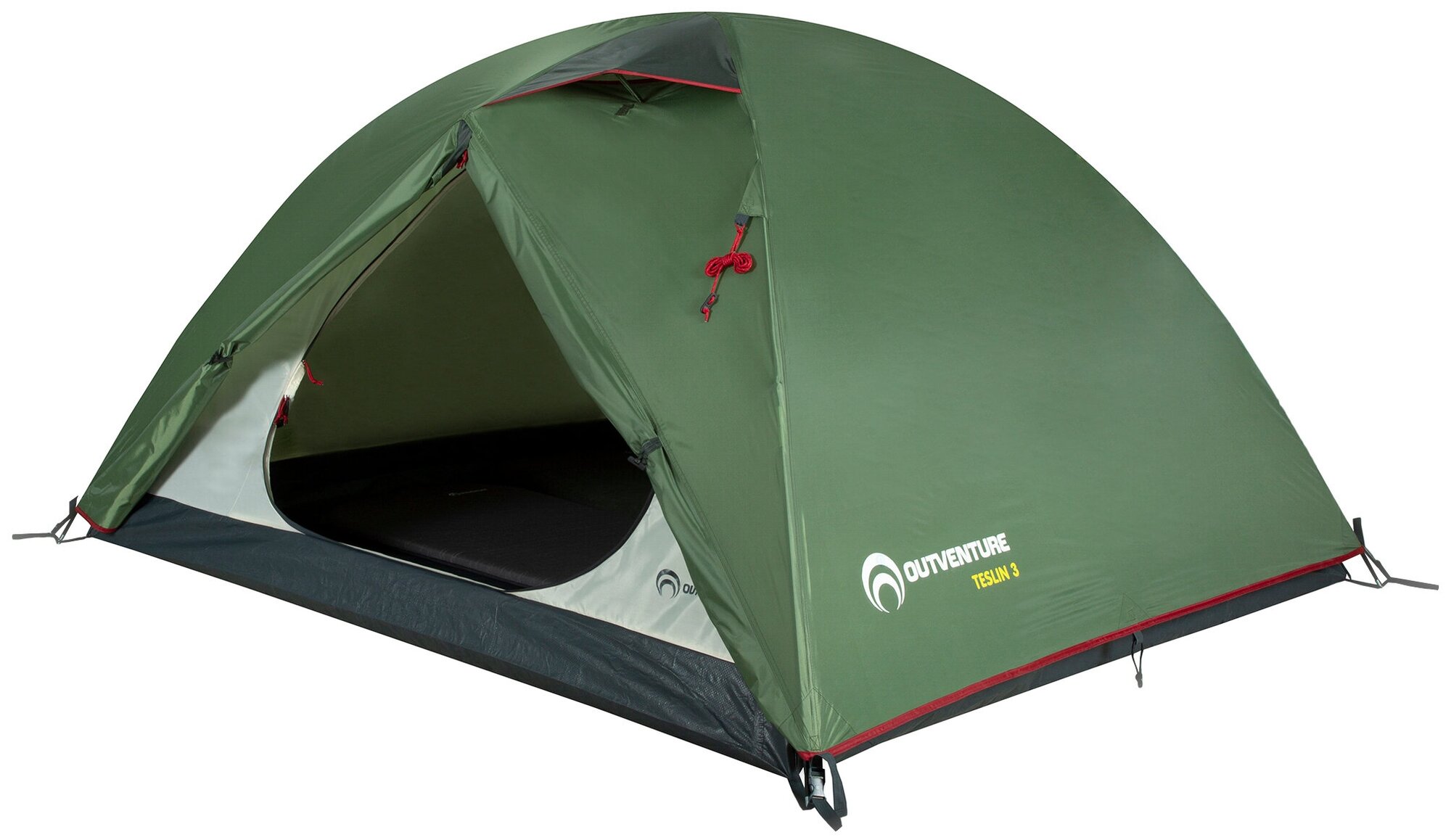 Палатка Outventure Teslin 3 турист. 3мест. темно-зеленый (112885-74)