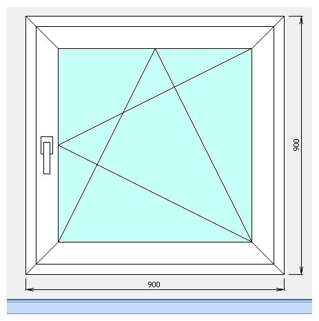ПВХ окна ш900*в900