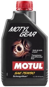 Трансмиссионное масло Motul MotylGear 75W-90 полусинтетическое 1 л