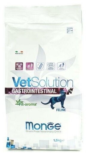 Monge VetSolution Cat Gastrointestinal корм сухой для кошек 1,5 кг - фото №6