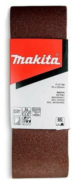 Шлифовальная лента 76 х 533 К60 Makita P-37188 5 